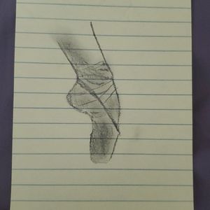 Pointe shoe drawing
